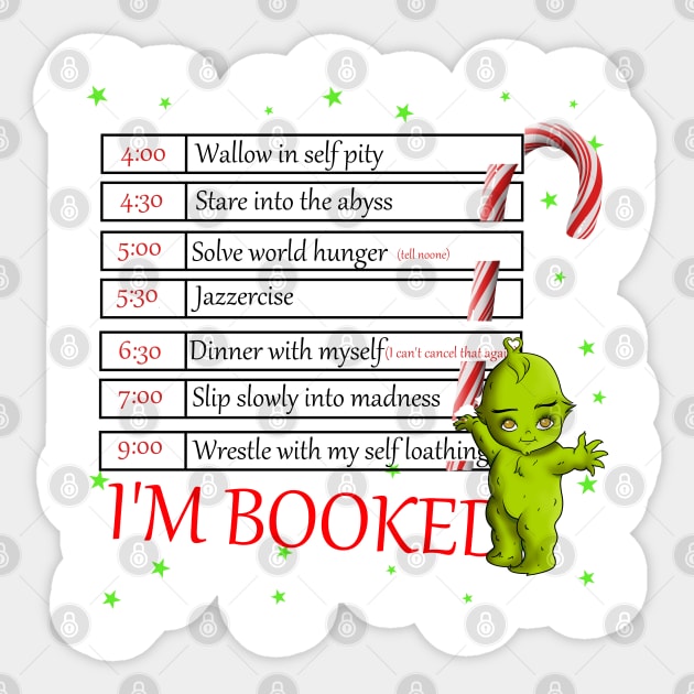 I'm booked candycane Sticker by ImSomethingElse